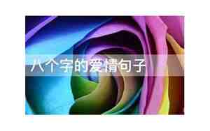 8个字的爱情句子