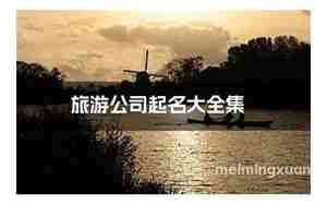 起名字公司旅游可以吗