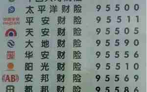 汽车保险电话
