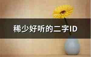 稀少好听的二字情侣艾迪