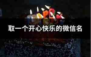 开心快乐的微信网名