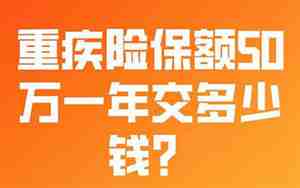 保险一年交多少钱