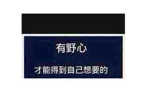 有野心的励志句子