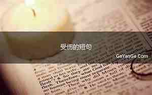 表示自己很受伤的句子