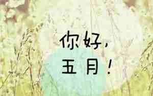 一句话赞美四月五月的句子