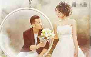 戴向宇和前妻结婚照